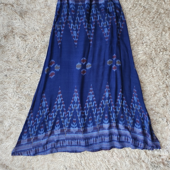 Anthropologie Cleobella Sleeveless Maxi Dress Blue Women's Size Large - Picture 2 of 11